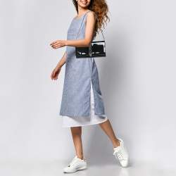 Christian Louboutin Black Patent Leather Catalina Clutch