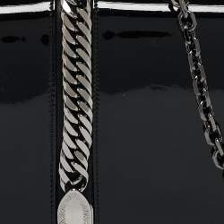 Christian Louboutin Black Patent Leather Catalina Clutch