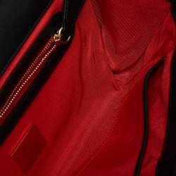 Christian Louboutin Black Patent Leather Catalina Clutch