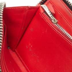 Christian Louboutin Multicolor Leather Panettone Spikes  Zip Around Wallet