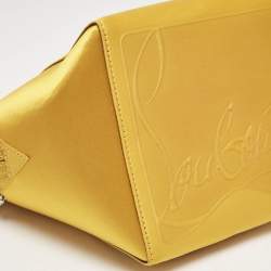 Christian Louboutin Yellow Satin Cabachic Bucket Bag