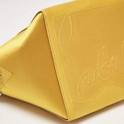 Christian Louboutin Yellow Satin Cabachic Bucket Bag