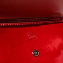 Christian Louboutin Red Patent Leather Loubi54 Clutch