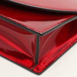 Christian Louboutin Red Patent Leather Loubi54 Clutch