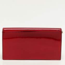 Christian Louboutin Red Patent Leather Loubi54 Clutch