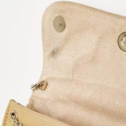 Christian Louboutin Beige Patent Leather Riviera Chain Clutch