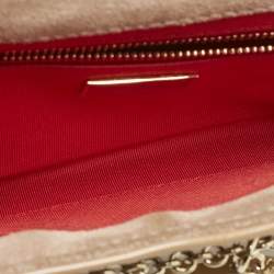 Christian Louboutin Beige Patent Leather Riviera Chain Clutch