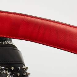 Christian Louboutin Black Leather and Rubber Explorafunk Backpack