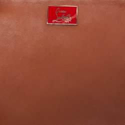 Christian Louboutin Brown Leather Sybil Spike Tote