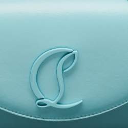 Christian Louboutin Light Blue Leather Small Loubi54 Shoulder Bag