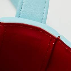 Christian Louboutin Light Blue Leather Small Loubi54 Shoulder Bag