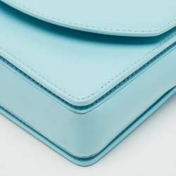 Christian Louboutin Light Blue Leather Small Loubi54 Shoulder Bag