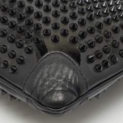 Christian Louboutin Black Patent and Leather Ruby Spike Clutch
