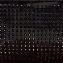 Christian Louboutin Black Patent and Leather Ruby Spike Clutch
