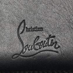 Christian Louboutin Black Leather Spikes Paros Wallet