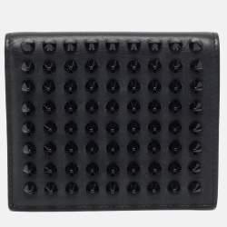 Christian Louboutin Black Leather Spikes Paros Wallet