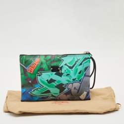 Christian Louboutin Multicolor Leather Graffiti Kalou Pouch 