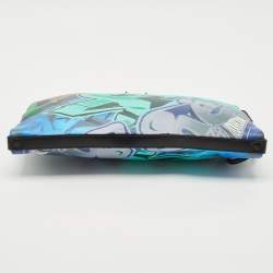 Christian Louboutin Multicolor Leather Graffiti Kalou Pouch 