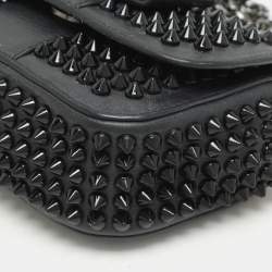 Christian Louboutin Black Leather Mini Spiked Sweet Charity Crossbody Bag