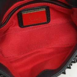 Christian Louboutin Black Leather Mini Spiked Sweet Charity Crossbody Bag