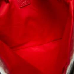 Christian Louboutin Silver Crackled Patent Leather Le 54 Tote