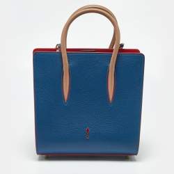 Pre Owned Christian Louboutin Multicolor Leather and Calf Hair Small Paloma Tote