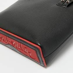 Pre Owned Christian Louboutin Black Leather Mini N/S Cabata Tote