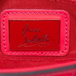 Pre Owned Christian Louboutin Neon Pink Leather Sweet Charity Crossbody Bag