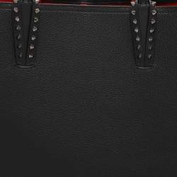 Pre Owned Christian Louboutin Black Leather Cabata Tote