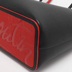 Pre Owned Christian Louboutin Black Leather Cabata Tote