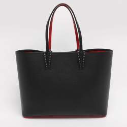 Pre Owned Christian Louboutin Black Leather Cabata Tote