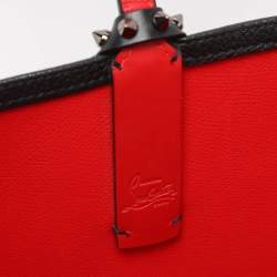 Pre Owned Christian Louboutin Black Leather Cabata Tote