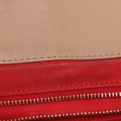 Pre Owned Christian Louboutin Beige Leather Sweet Charity Shoulder Bag