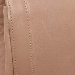 Pre Owned Christian Louboutin Beige Leather Sweet Charity Shoulder Bag