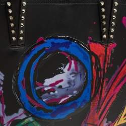 مملوكة مسبقًا حقيبة يد كريستيان لوبوتان لوف كاباتا جلد سوداء كبيرة