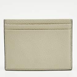 Pre Owned Christian Louboutin White Leather Kios Card Holder