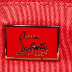 Pre Owned Christian Louboutin Tricolor Python and Leather Medium Roxanne Shoulder Bag