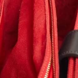 مملوكة مسبقًا Christian Louboutin Paloma Medium Black/Beige Leopard Print Patent and Leather Tote