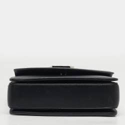 مملوكة مسبقًا Christian Louboutin Loubi54 Small Black Leather Shoulder Bag