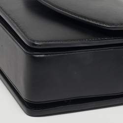 مملوكة مسبقًا Christian Louboutin Loubi54 Small Black Leather Shoulder Bag