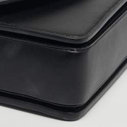 مملوكة مسبقًا Christian Louboutin Loubi54 Small Black Leather Shoulder Bag