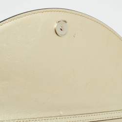 مملوكة مسبقًا Christian Louboutin Loubi54 Gold Lizard Embossed Leather Clutch Bag