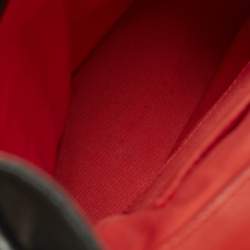 Pre Owned Christian Louboutin Spike Explorafunk Small Black Leather Backpack