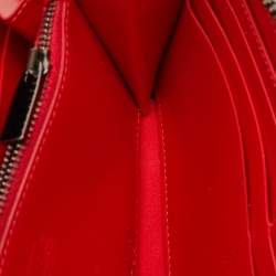 مملوكة مسبقًا محفظة كريستيان لوبوتان بانيتون مرصعة جلد داكن رمادي بسحاب ملتف