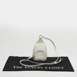 مملوكة مسبقًا حقيبة كتف كريستيان لوبوتان لوبيفانك ميني جلد أبيض