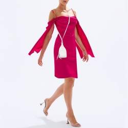 مملوكة مسبقًا حقيبة كتف كريستيان لوبوتان لوبيفانك ميني جلد أبيض