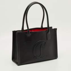 Pre Owned Christian Louboutin By My Side Large Black Leather Tote