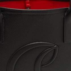 Pre Owned Christian Louboutin By My Side Large Black Leather Tote