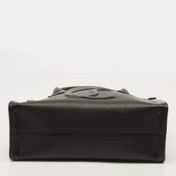 Pre Owned Christian Louboutin By My Side Large Black Leather Tote