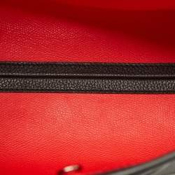 Pre Owned Christian Louboutin By My Side Large Black Leather Tote